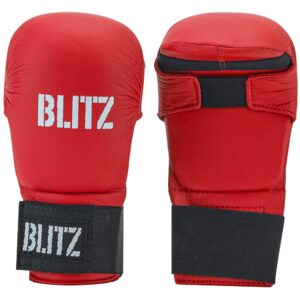 blitz elite mitt without thumb Red