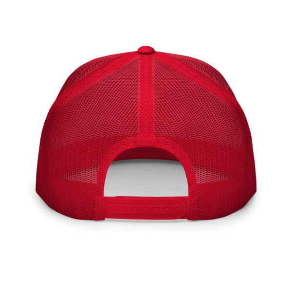 5 panel trucker cap red white red back 64c0d7e62a294